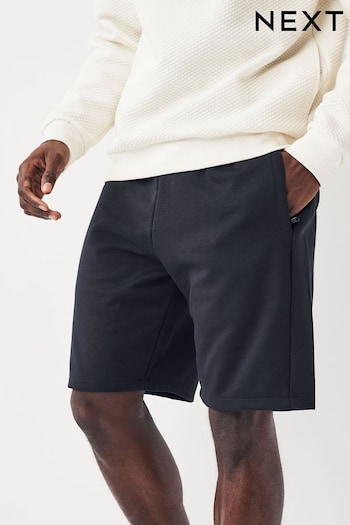 Navy Straight Zip Pocket Jersey Shorts (N47405) | £22