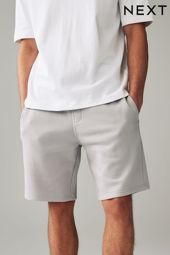 Light Grey Soft Fabric Jersey Shorts comme (N47407) | £18