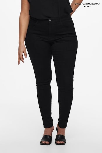 ONLY Curve Black High Waist Skinny Jeans (N47903) | £28