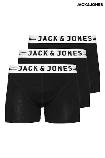 JACK & JONES Black Boxers 3 Pack (N47906) | £18