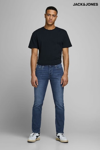 JACK & JONES Washed Blue Glenn Slim Fit Jeans (N47916) | £30