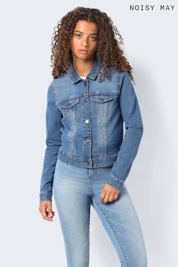 NOISY MAY Navy Blue Fitted Denim Jacket (N47924) | £26