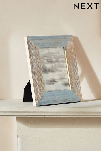 Blue Distressed Coatal Wood Photo Frame (N48165) | £10 - £16
