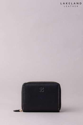 Lakeland Leather Small Leather Zip Black Purse (N48228) | £25