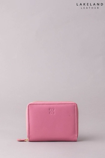 Lakeland Leather Large Pink Leather Zip Purse (N48232) | £25