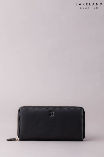 Lakeland Leather Large Leather Zip Black Purse (N48234) | £35