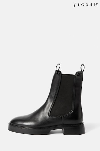 Jigsaw Chelsea Black Boots (N48249) | £175