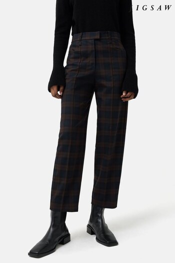 Jigsaw Nevis Check Trousers (N48296) | £140