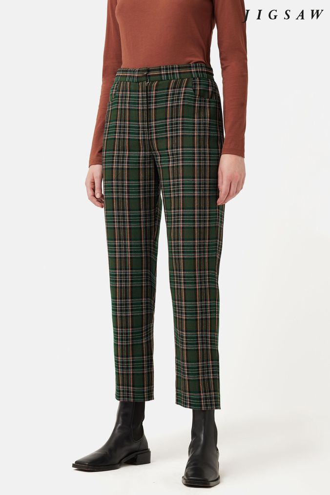 Buy Women s Jigsaw Cropped Trousers Online Next UK