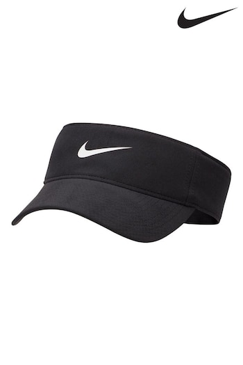 Nike Black Dri-FIT Ace Swoosh Visor Hat (N48327) | £20