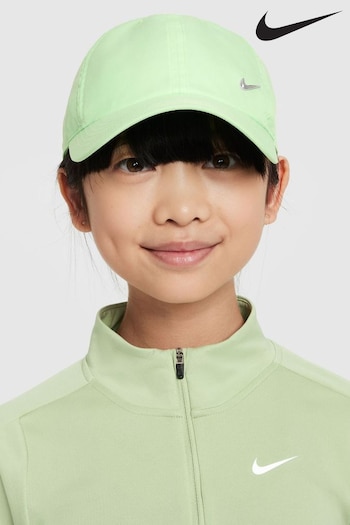 Nike Green Kids' Dri-FIT Club Unstructured Metal Swoosh Cap (N48349) | £18