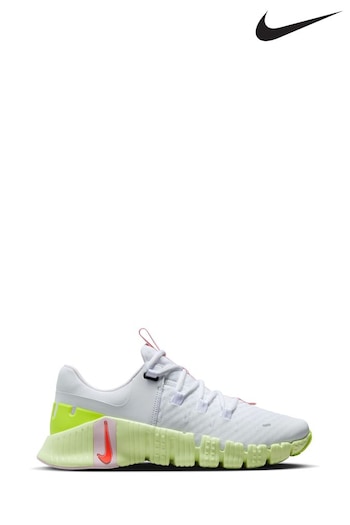 Nike neon White Free Metcon 5 Training Trainers (N48353) | £120