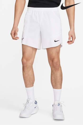 Nike White Rafa Nadal Dri-FIT 7 inch Tennis Shorts (N48361) | £65