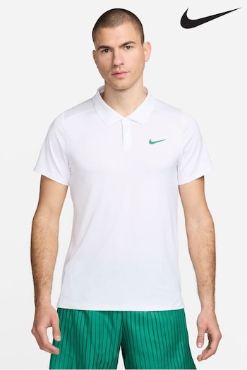 Nike White Court Advantage Dri-FIT Tennis Polo Shirt (N48429) | £60