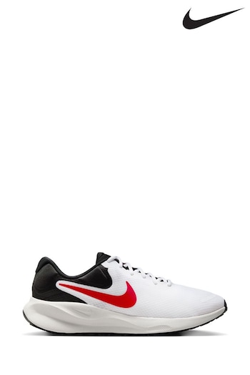 Nike the Red/White Revolution 7 Road Running Trainers (N48434) | £60