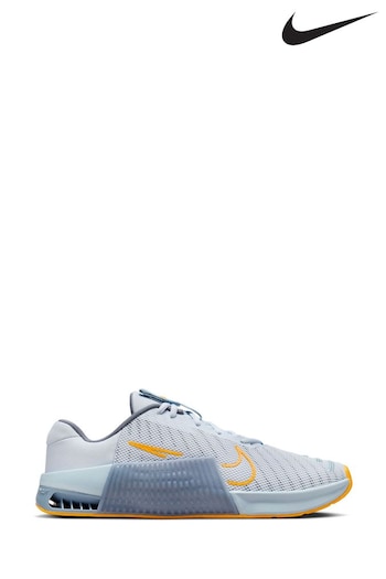 Nike live Grey/Yellow Metcon 9 Gym Trainers (N48447) | £130