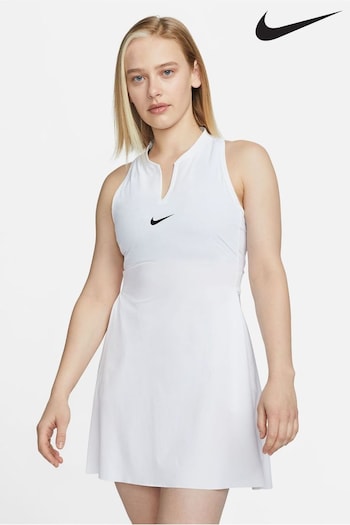 Nike beige White Dri-FIT Advantage Tennis Dress (N48461) | £80