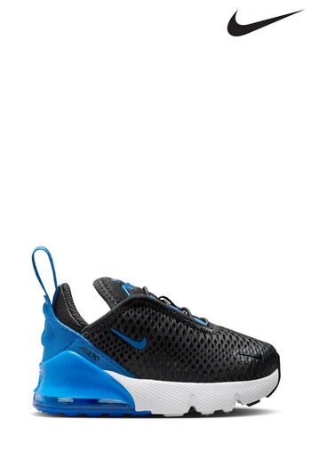 Nike Black/Blue Infant Air Max 270 Trainers (N48526) | £60