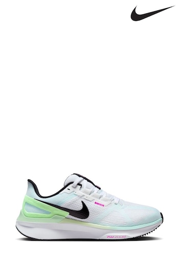 Nike White Structure 25 Road Running Shoes (N48543) | £120
