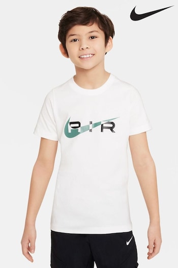 Nike White/Black Air T-Shirt (N48625) | £25