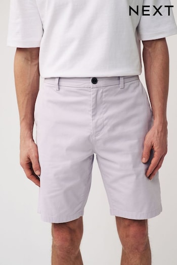 Lilac Purple Slim Fit Stretch Chinos BugsAway Shorts (N48674) | £19
