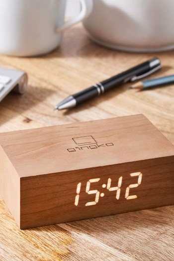 Gingko Cherry Flip Click Alarm Clock (N48701) | £40