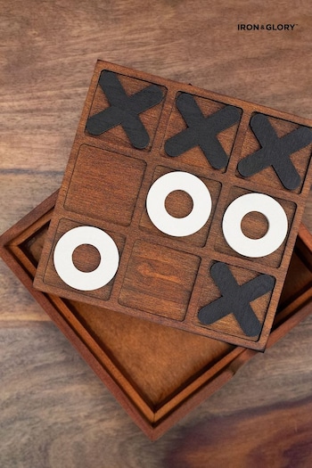 Luckies Iron & Glory Wooden Noughts & Crosses Game (N48716) | £19