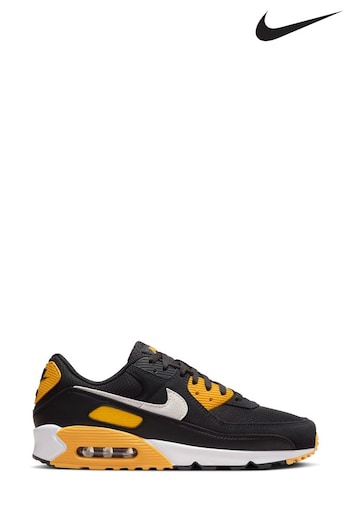 Nike men Yellow/Black Air Max 90 Trainers (N48735) | £145
