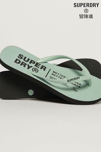 Superdry Green Vegan Flip Flops (N48768) | £20