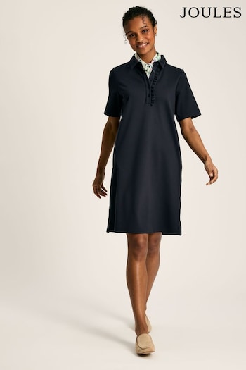 Joules Effy Navy Ponte Polo Mini Dress (N48805) | £49.95