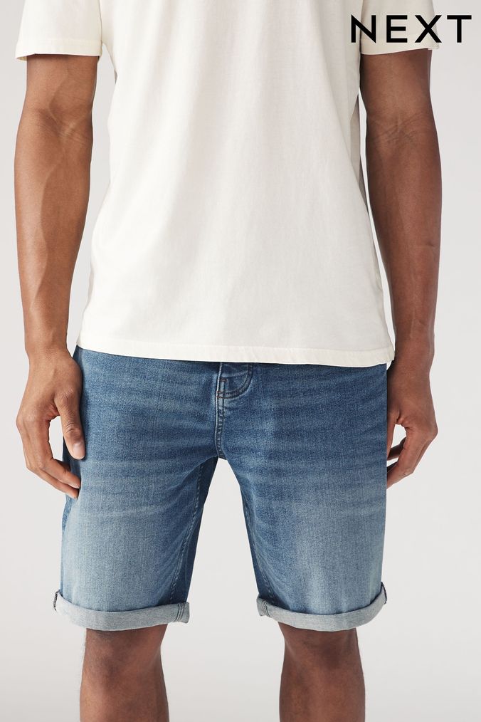 Next mens denim shorts on sale