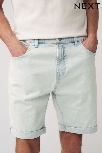 Bleach Straight Fit Stretch Denim Shorts TOMMY (N48834) | £22