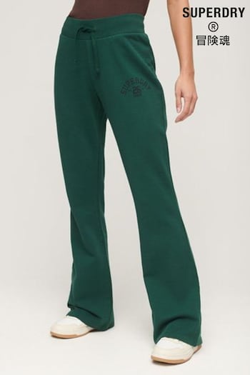 Superdry Green Athletic Essential Jersey Flare Joggers (N48903) | £45