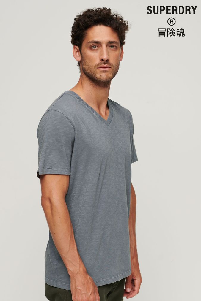 Mens gray v neck t shirt discount