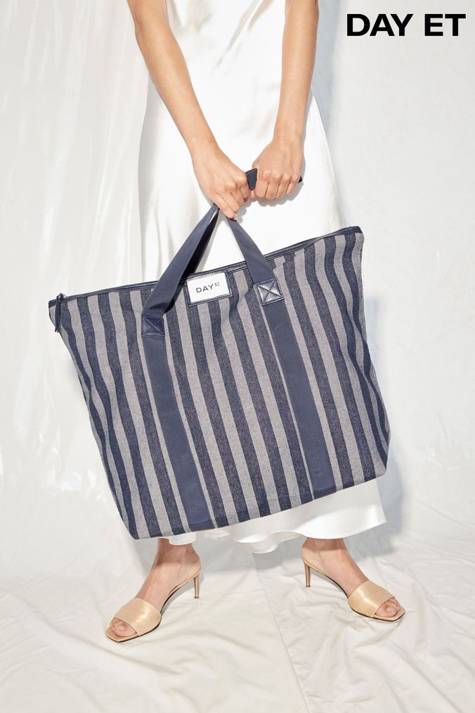 Buy Women s Blue Stripe Bags Online Next UK