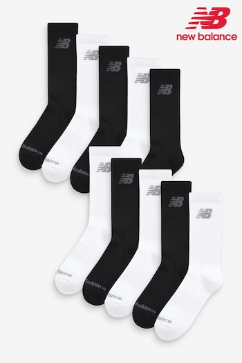 New Balance White of Crew Socks 10 Pack (N49146) | £25