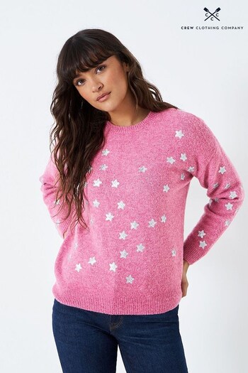 Crew Clothing Company Pink Textured Jumper (N49164) | £75