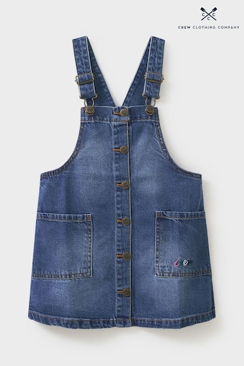 Crew Clothing Company Dark Blue Cotton Dungarees (N49174) | £24 - £32