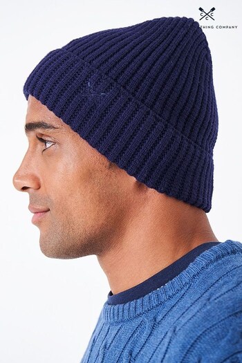 Crew Clothing Company Blue Beanie (N49197) | £25