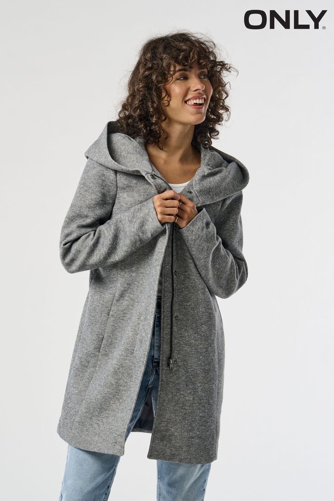 Buy Women s Grey Only Coatsandjackets Online Next UK