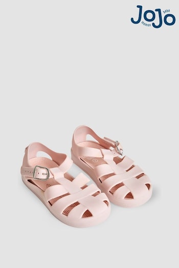 JoJo Maman Bébé Rose Pink Jelly Avocado Sandals (N49409) | £12