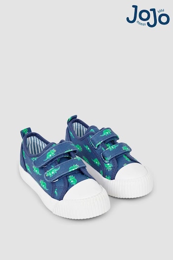 Sandals & Sliders Blue Dinosaur Canvas Pumps (N49411) | £20.50