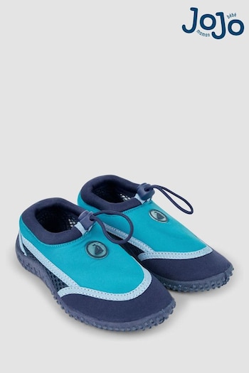 JoJo Maman Bébé Blue Colour Block Beach & Swim patterned Shoes (N49431) | £12.50