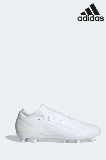adidas White Sport Performance Adult X Crazyfast.3 Firm Ground Boots (N49487) | £80