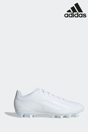 adidas White X Crazyfast.4 Flexible Ground Boots (N49488) | £50