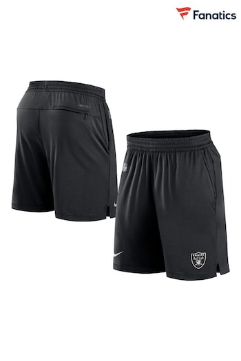 Fanatics NFL Las Vegas Raiders Dri-FIT Knit Black Shorts (N49524) | £45