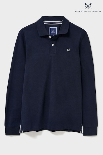 Crew Clothing Lisa Company Blue Cotton Classic Polo Shirt (N49581) | £45