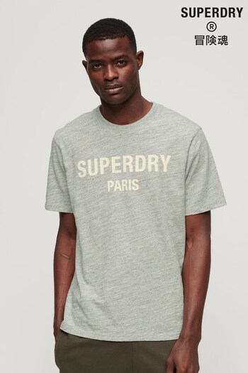 Superdry Grey Luxury Sport Loose T-Shirt (N49653) | £30