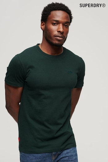 Superdry Dark Green Cotton Essential Logo T-Shirt (N49664) | £20