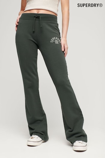 Superdry Green Athletic Essential Jersey Flare Joggers (N49665) | £45